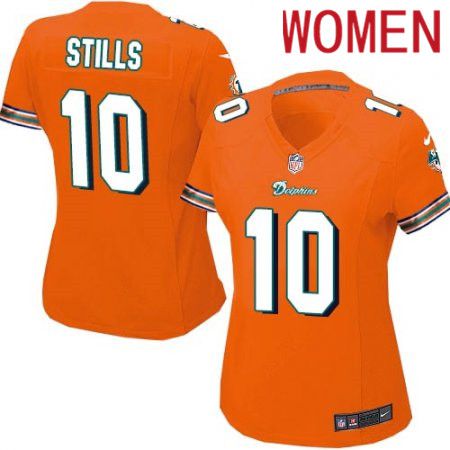 Women Miami Dolphins #10 Kenny Stills Nike Orange Game NFL Jersey